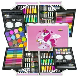 Šolski pripomočki, barvice, barve, čopiči, otroški set
