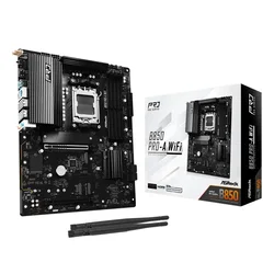 ASRock B850 Pro-A WiFi matična ploča AM5, ATX, DDR5, 4x M.2, Wi-Fi 6E, 2.5GbE
