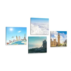 Komplet slik izlet v London - 4x 60x60
