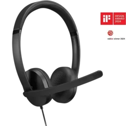 Lenovo Slušalice USB-A Wired Stereo, Crne