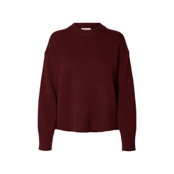 SELECTED Pulover SLFCILLE temno rdeča