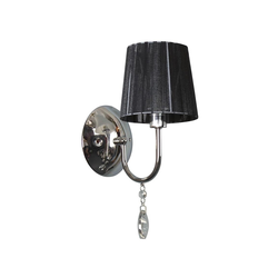 Sorento Zidna Lampa 1X40W E14 Chrome Lampshade Black