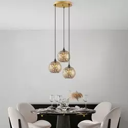 Opviq Luster Selcuklu-Mr-787-1, 37x37x117cm, IP20, Zlatne boje