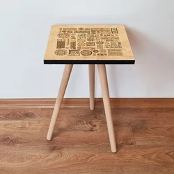 Hanah Home Klub sto Shp153, 35x42x35 cm, Bež