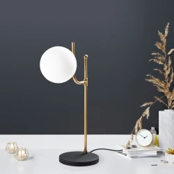 Opviq Stona lampa, Crna