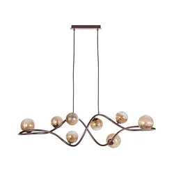 ONLI - Luster na sajli FRIDA 8xG9/10W/230V u boji bakra