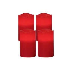 Eglo 410038 - SET od 4 LED božićne dekoracije MAY LED/0,066W/3xAAA crvena
