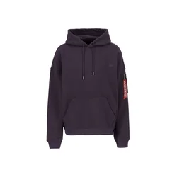 ALPHA INDUSTRIES Majica Alpha Essentials RL sliva/rdeča/bela