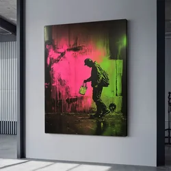 Wallity platno za slike, neon 10, 45x70 cm