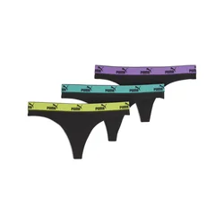 Womens Puma String (3-Pack), Black, Size 2, Clothing