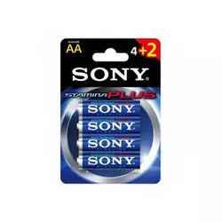 Sony Plus AA alkalna svinčna baterija, 4+2 kosov