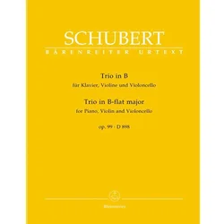 SCHUBERT:TRIO IN B D99,D 898