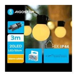 Aigostar - LED spoljašnja dekorativna girlanda 20xLED/3m IP44 topla bela
