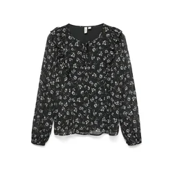 VERO MODA Bluza VMIHANNAH temno siva/zelena/črna