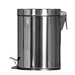 Probbax Kanta za smeće sa pedalom, 5l, Srebrne boje