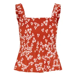 Kaffe Top Amber rdeča/črna/bela