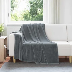 Pokrivači za bacanje 6 pcs Tamno siva 150 x 200 cm Runo