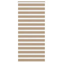Zebra zavjesa Pješčano smeđa 115x230 cm Širina tkanine 110,9 cm Poliester
