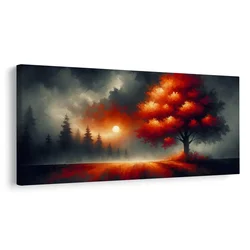 Slika drevo življenja ob sončnem zahodu - 200x100