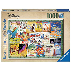 Ravensburger - Puzzle Filmski plakati Disney - 1 000 kosov