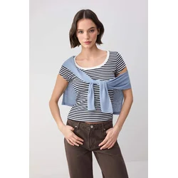 Trendyol Milla Ženska bluza, Krem