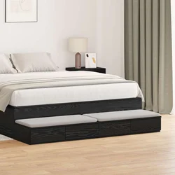 Ladice za krevet s ladicama Crni hrast 150 x 36,5 x 16,5 cm