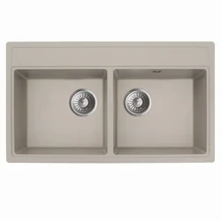 Granitna sudopera MILO METRO 76x44 Pure sand sa sifonom dupla