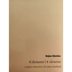 GLAVINA:4 ELEMENTI ZA KLAVIR ŠTIRIROČNO