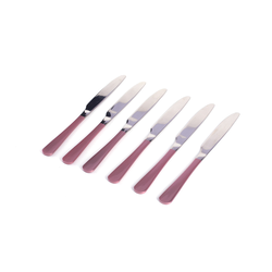 DIKER HOME Set kuhinjskih noževa, 6 komada, Roze-srebrne boje