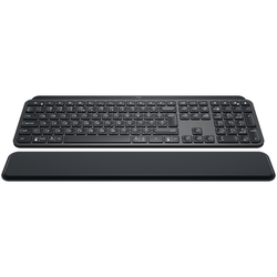 LOGITECH MX Keys Plus USB-C/Bluetooth brezžična osvetljena črna slo tisk naslon za zapestje + tipkovnica