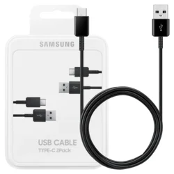 SAMSUNG USB na USB Tip C kabl x2 (Crni)