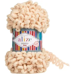 Alize Pletena preja Puffy Fine 100 g - (310) kremno temna