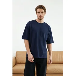 Trendyol Muška majica Tmnss22Ts0318, Tamnoplava