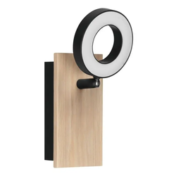 Eglo 901202 - LED zidna spot svetiljka RIELVES LED/4,2W/230V crna/braon