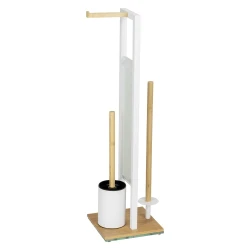 WENKO 26214100 - WC komplet RIVALTA 18x70 cm braon/bela
