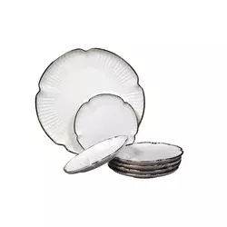 Sigma Porcelanski set za kolače WD9429, 7 komada, Beli