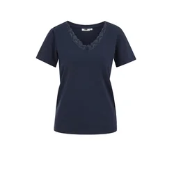 WE Fashion Majica temno modra