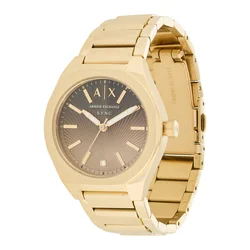 ARMANI EXCHANGE Analogna ura SYNC zlata