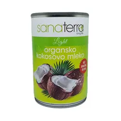 Organsko kokosovo mleko bez šećera Sanaterra 400ml