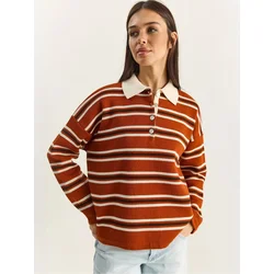 Bianco Lucci Pulover Pullover rdeča