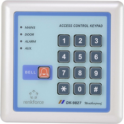 Renkforce Renkforce 1582598 digitalna kodna ključavnica, površinska montaža, komplet, 12 V, IP65, z osvetljeno tipkovnico