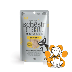 Schesir Special Exigent Chicken With Duck In Mousse 70g, Hrana u Obliku Musa