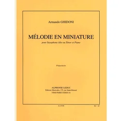 GHIDONI:MELODIE EN MINIATURE SAX