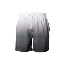 Urban Classics Kratke kopalne hlače siva/bela
