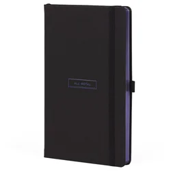 NOTES 13X21CM CRTE 96L S GUMICOM CASTELLI ALL METAL BLUE (CRNO/PLAVI )