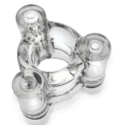 Oxballs Buzz Squeeze Ballsack Intense Triple 360 Vibe-Clear
