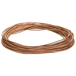 Vidaxl Usnjena vrvica Rjava O1 mm x 50 m Usnje
