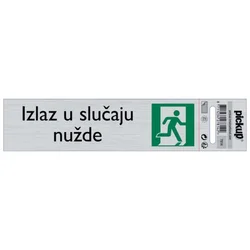 Samolepljiva pločica - izlaz u slučaju nužde -165x44mm