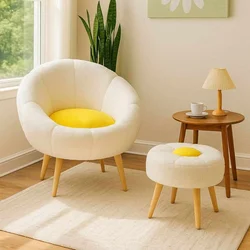 ATELIER DEL SOFA Fotelja i bočni stočić Lida White Yellow