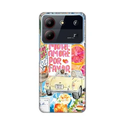 Maska za ZTE Blade A54 More Amore Print, Šarena